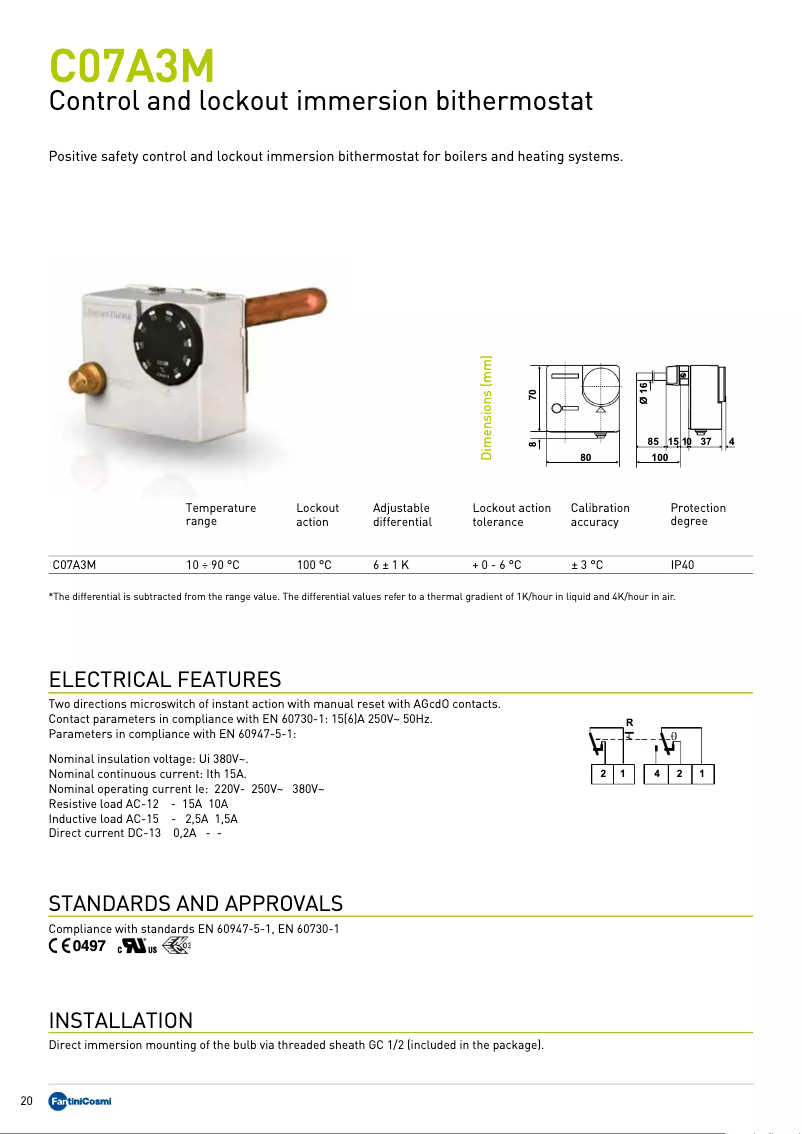 First page image of the manual for C07