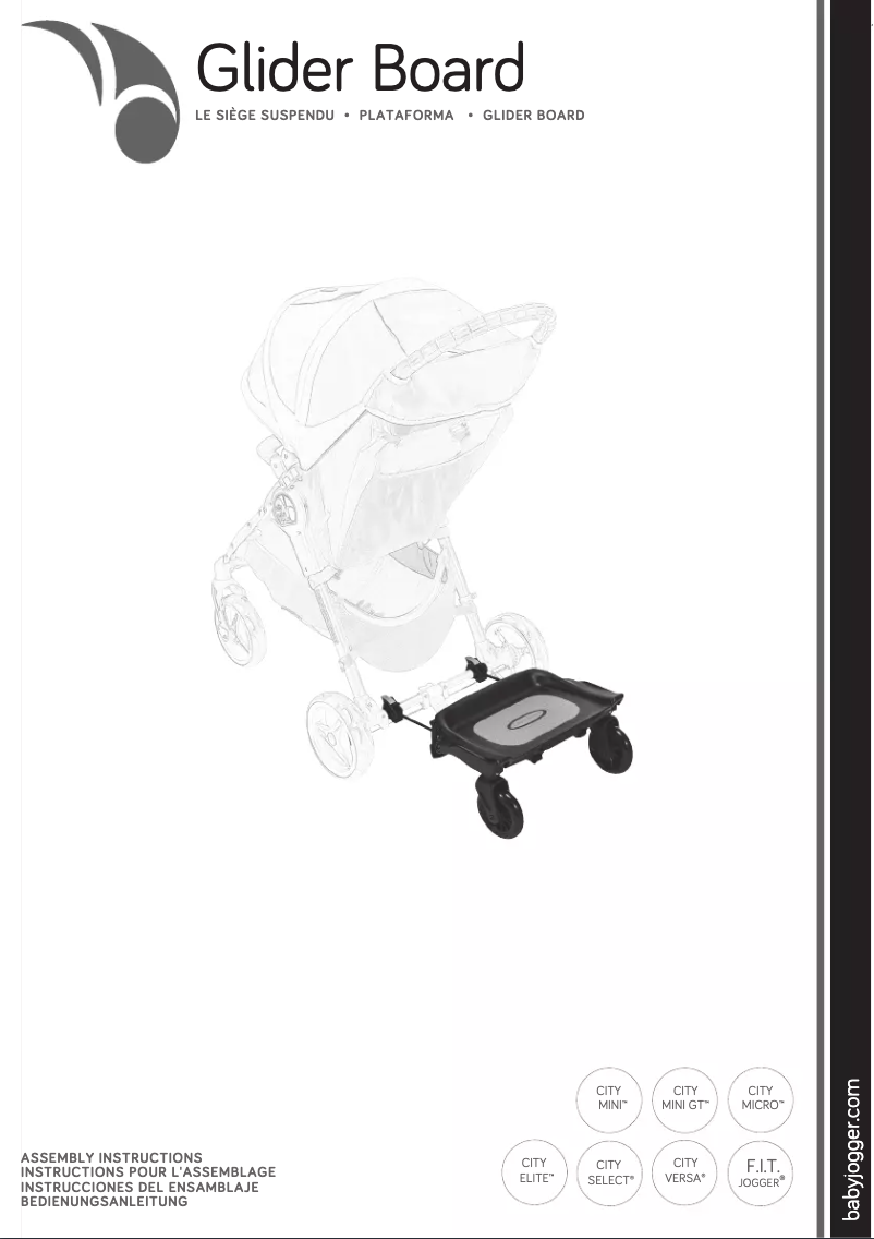 First page image of the manual for Glider Board