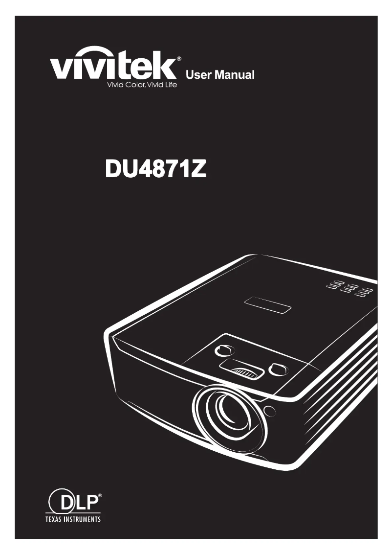 Image de la première page du manuel de l'appareil DU4871Z