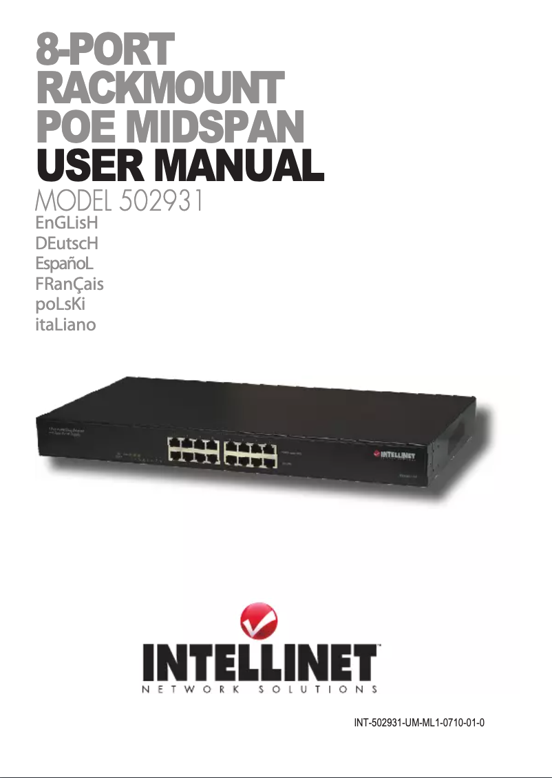 First page image of the manual for 502931