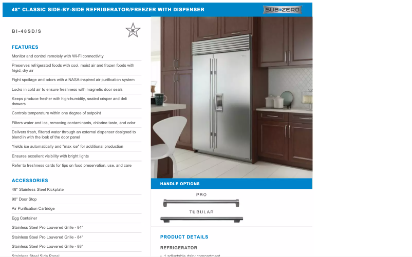 First page image of the manual for BI-48SD/S/PH