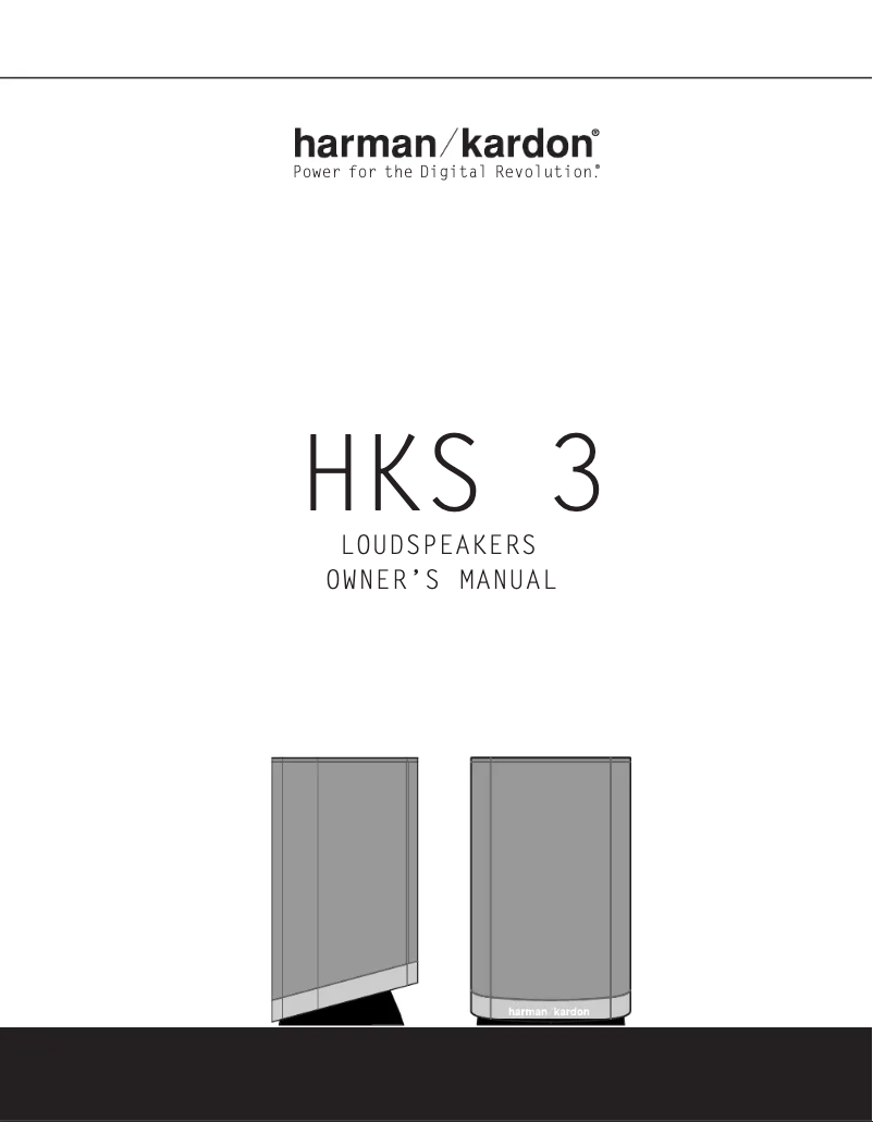 First page image of the manual for HKS 3