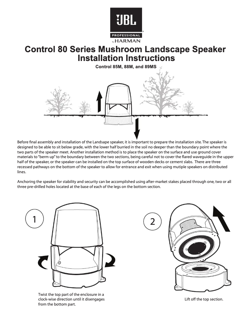 First page image of the manual for Control 89MS