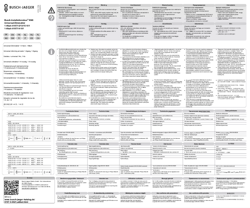 First page image of the manual for 2CKA006197A0034