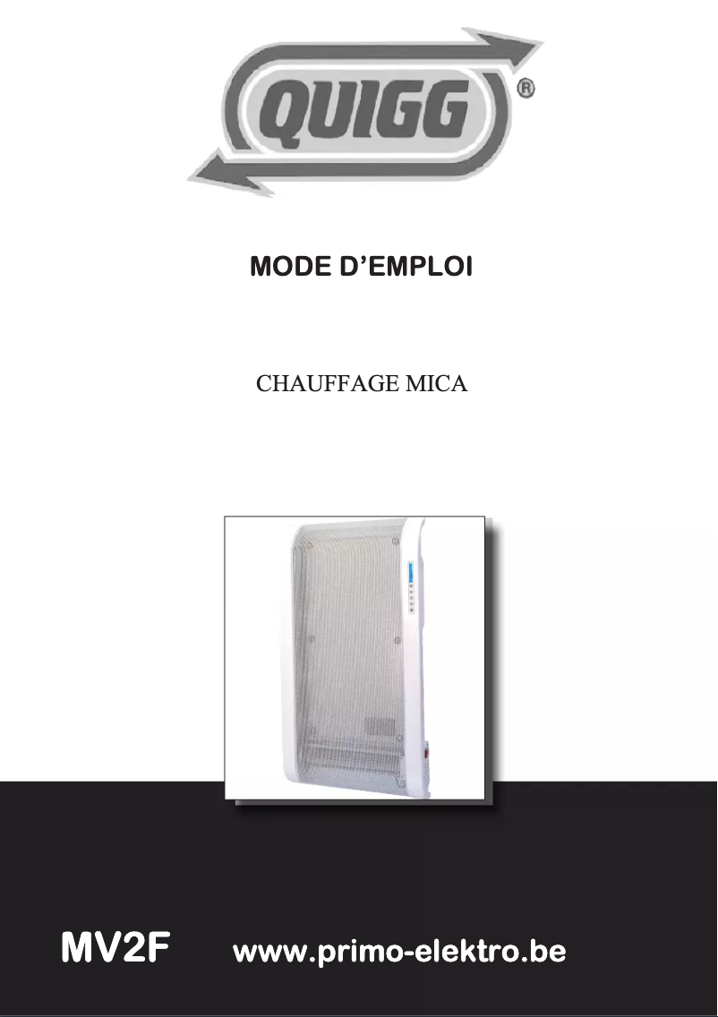 Image de la première page du manuel de l'appareil MV2