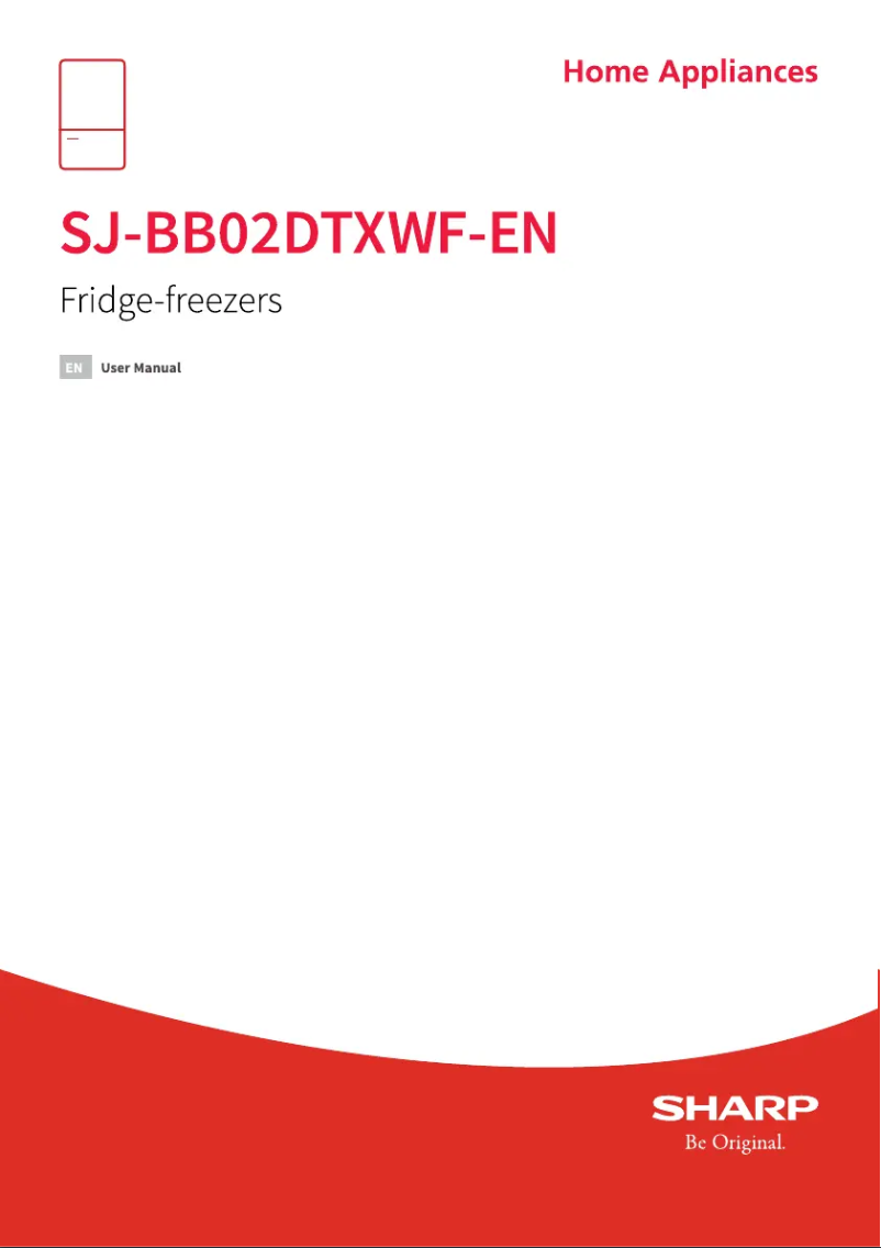 Page 1 of the manual User Manual Sharp SJ-BB02DTXWF-EN