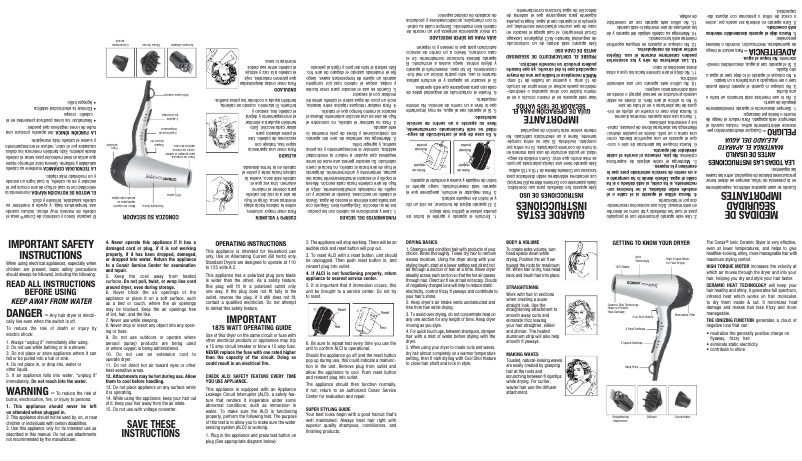 First page image of the manual for 121x