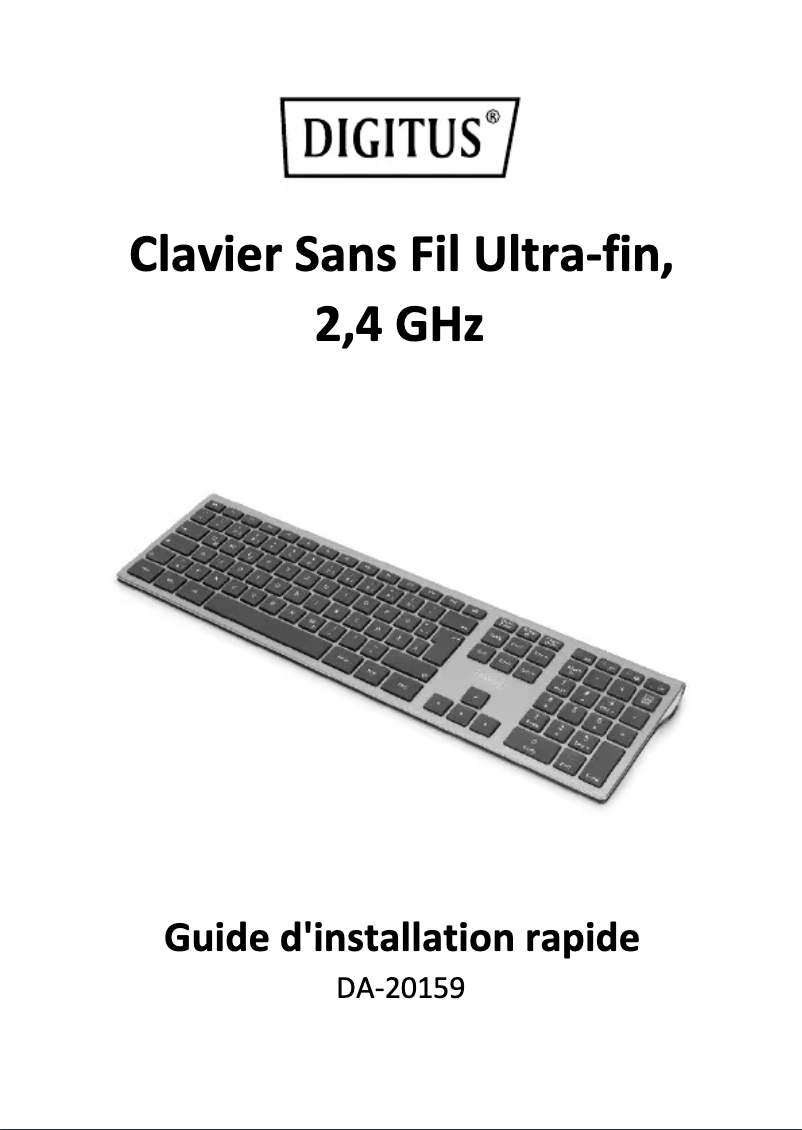 Page 1 of the manual User Manual Digitus DA-20159