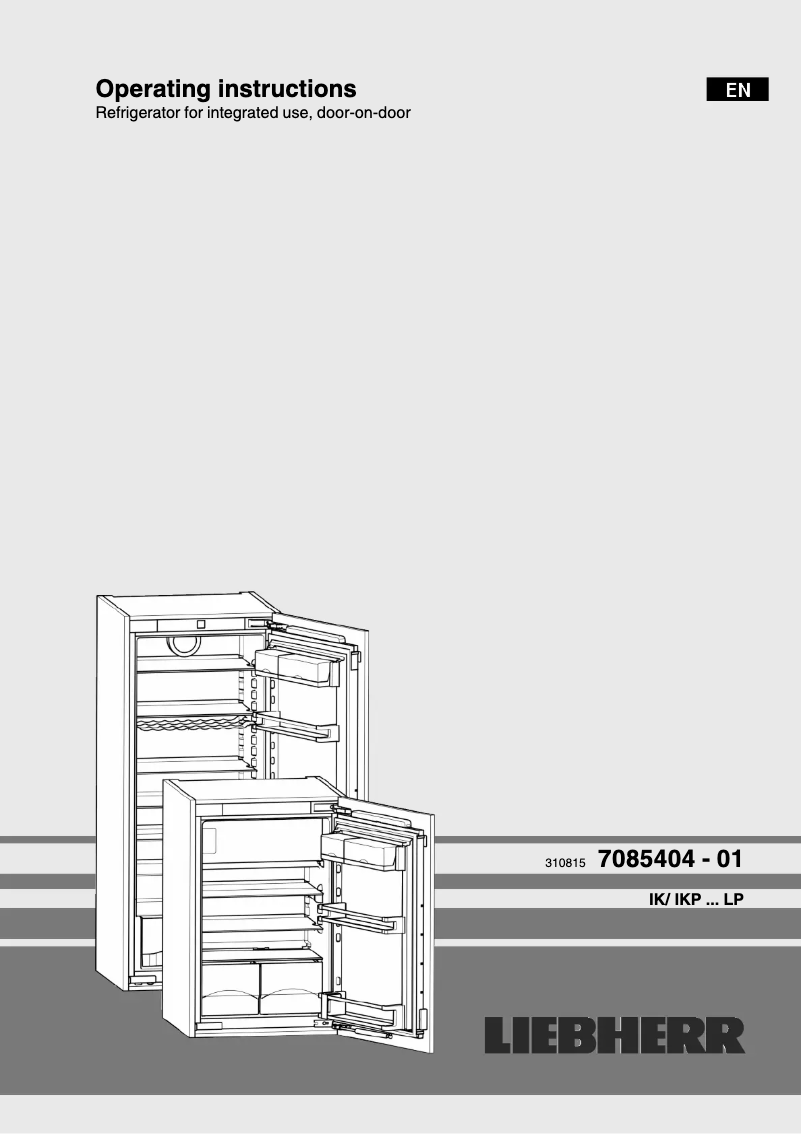 Page 1 of the manual User Manual Liebherr IK 2754 Premium