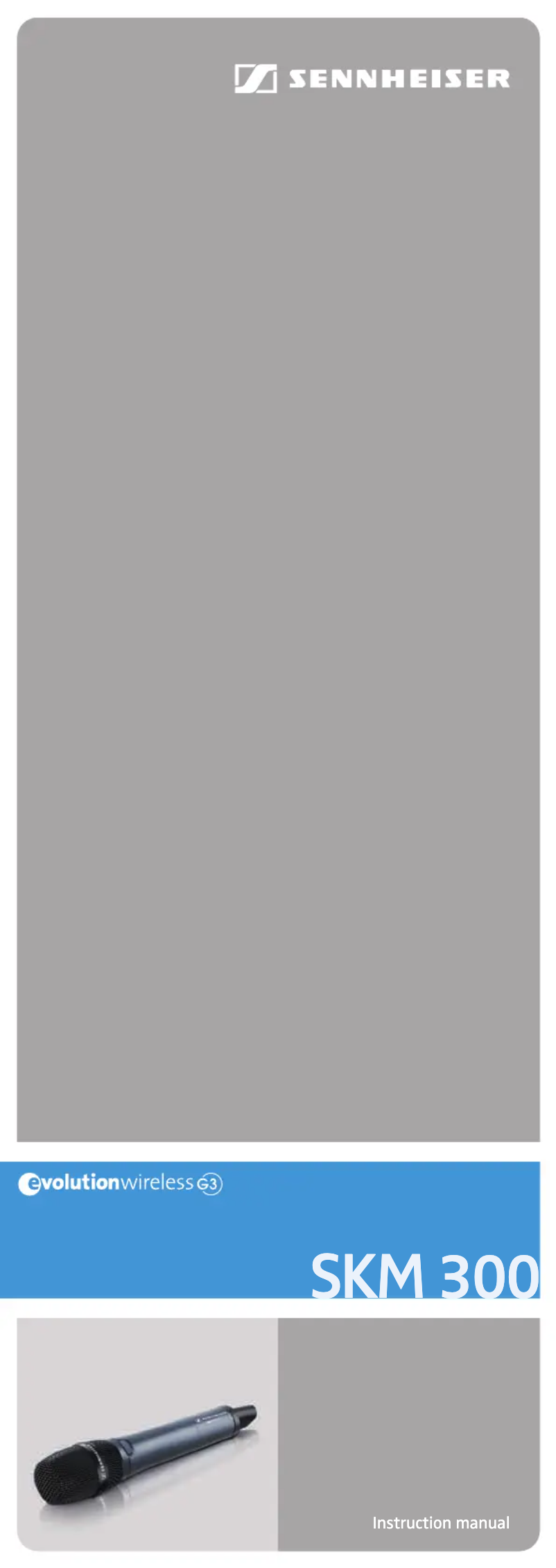 First page image of the manual for SKM 300