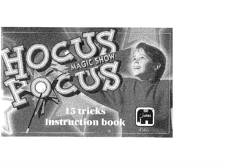 First page image of the manual for Hocus Pocus Junior Magic
