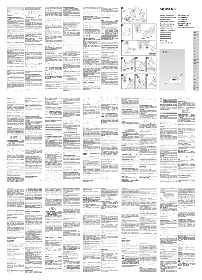 Page 1 of the manual User Manual Siemens KG32E470SD