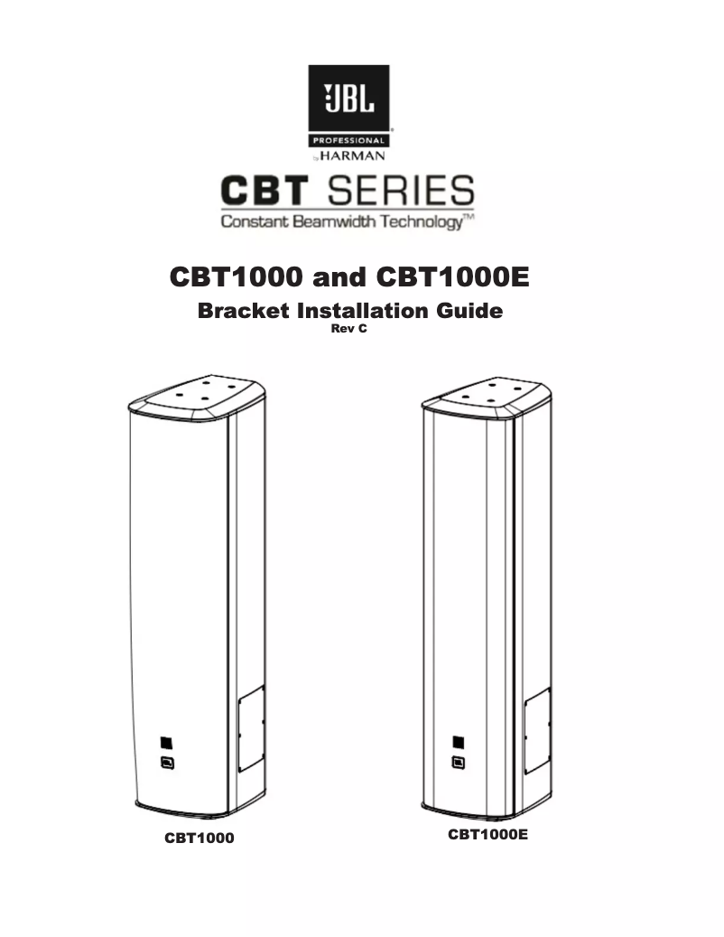 First page image of the manual for CBT1000E