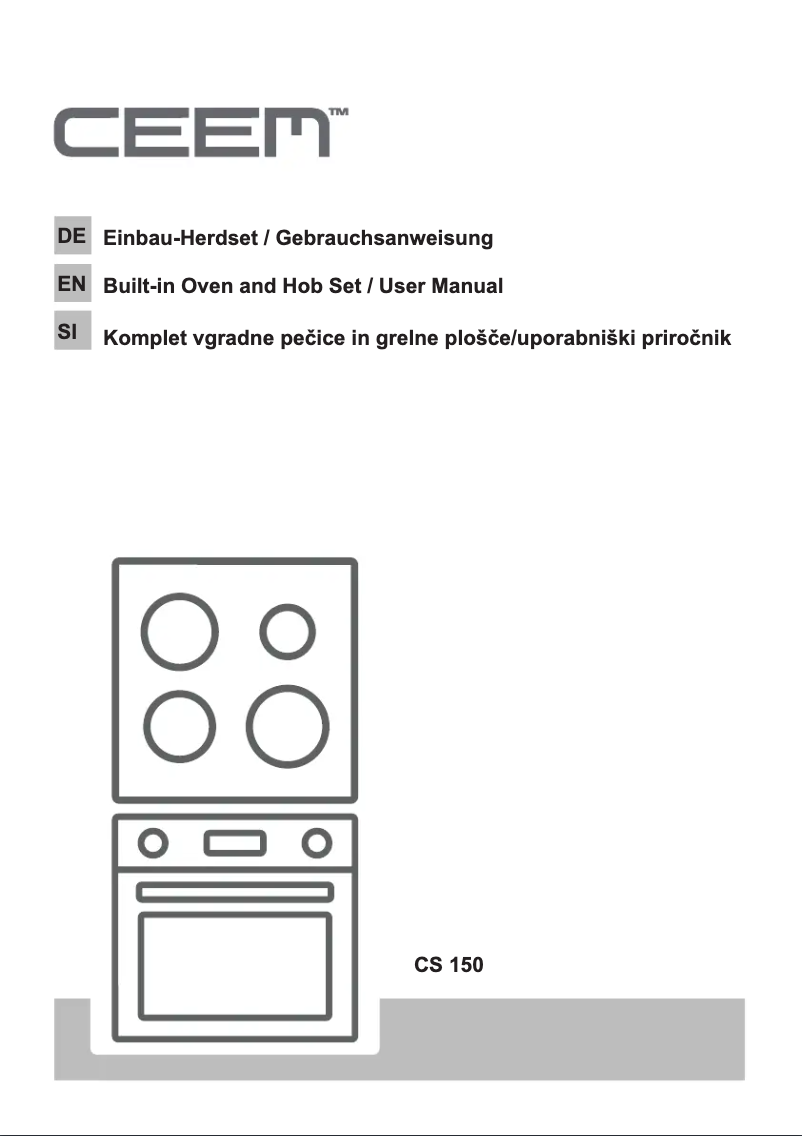 First page image of the manual for CS 150