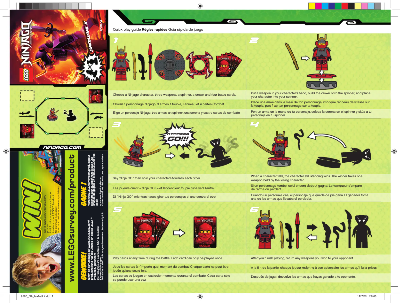 Page 1 of the manual User Manual Lego Ninjago 9566