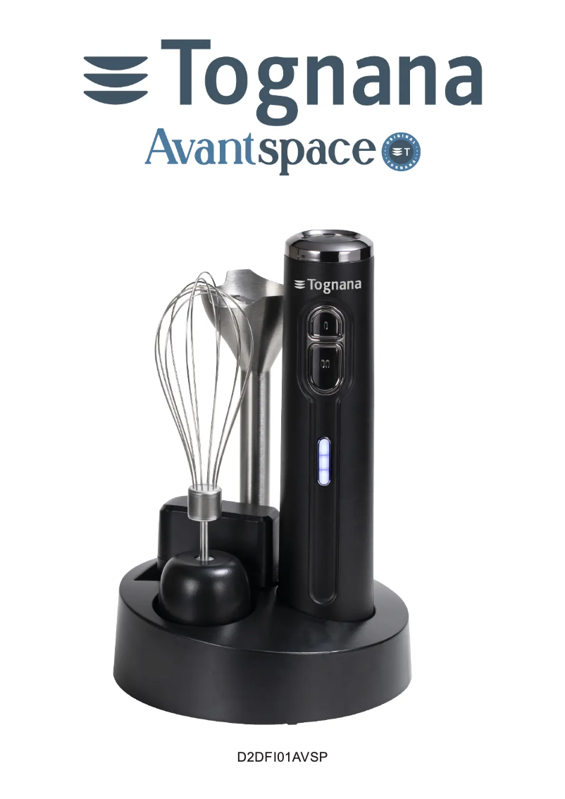 First page image of the manual for Avantspace D2DFI01AVSP