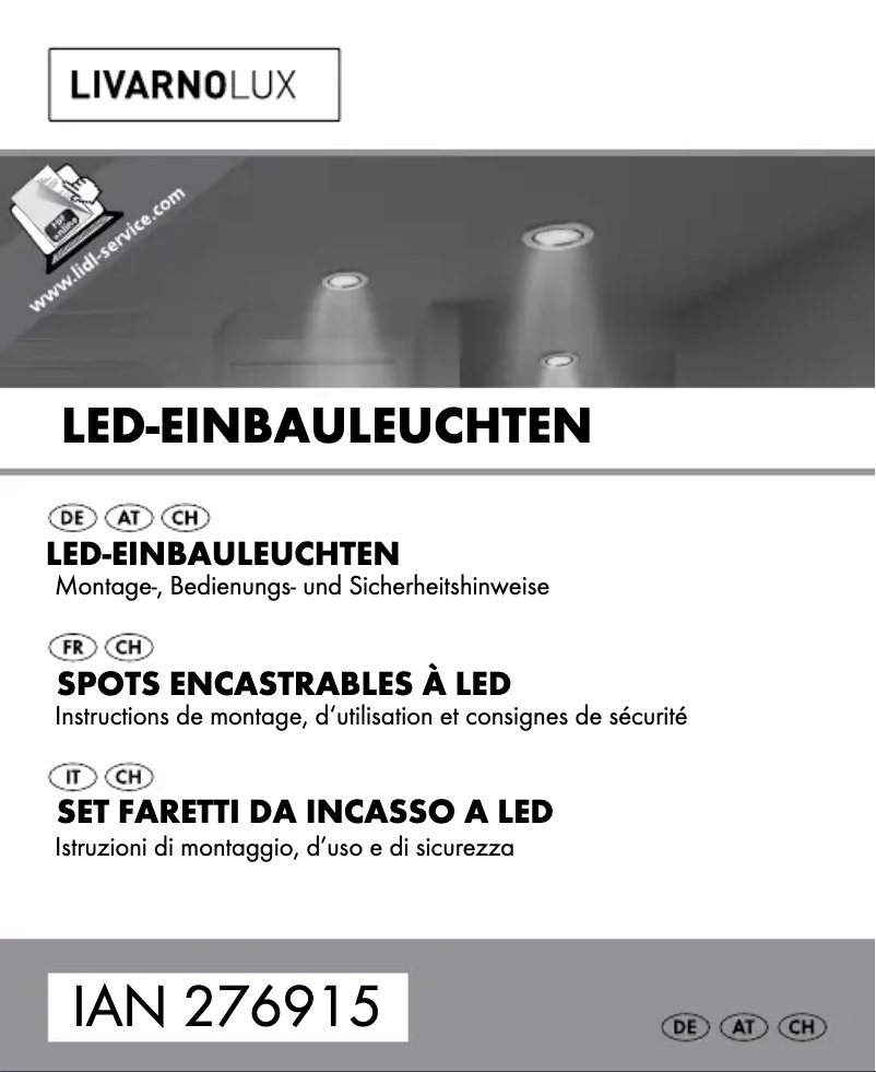 First page image of the manual for HG01307