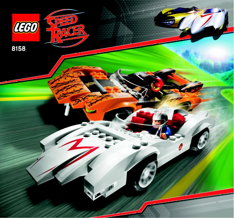 Page 1 of the manual User Manual Lego Speed Racer 8158
