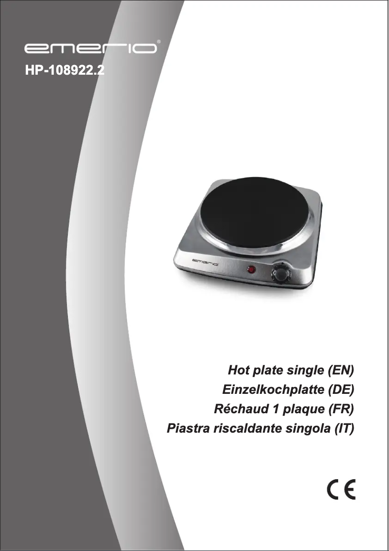 Image de la première page du manuel de l'appareil HP-108922.2