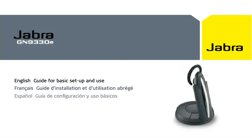 First page image of the manual for GN 9330e