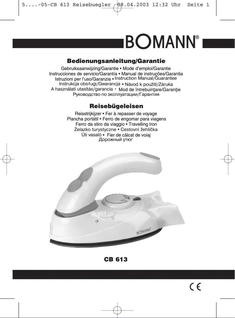 Page 1 of the manual User Manual Bomann CB 613