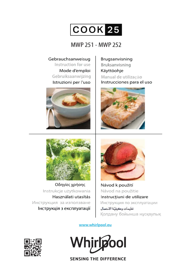 Page 1 of the manual User Manual Whirlpool MWP 251