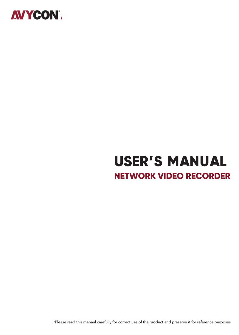 First page image of the manual for AVR-HN516P16