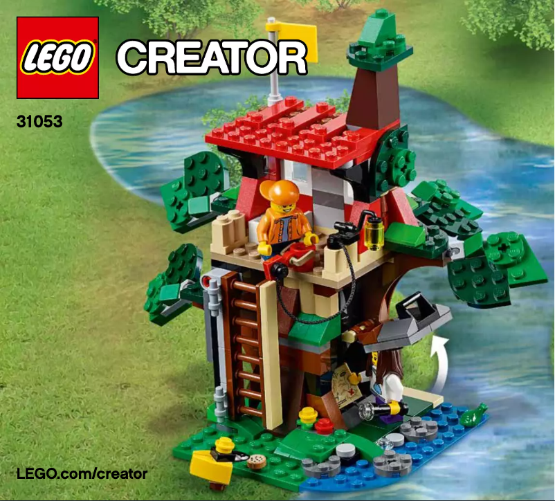 Page 1 of the manual User Manual Lego Creator Treehouse Adventures