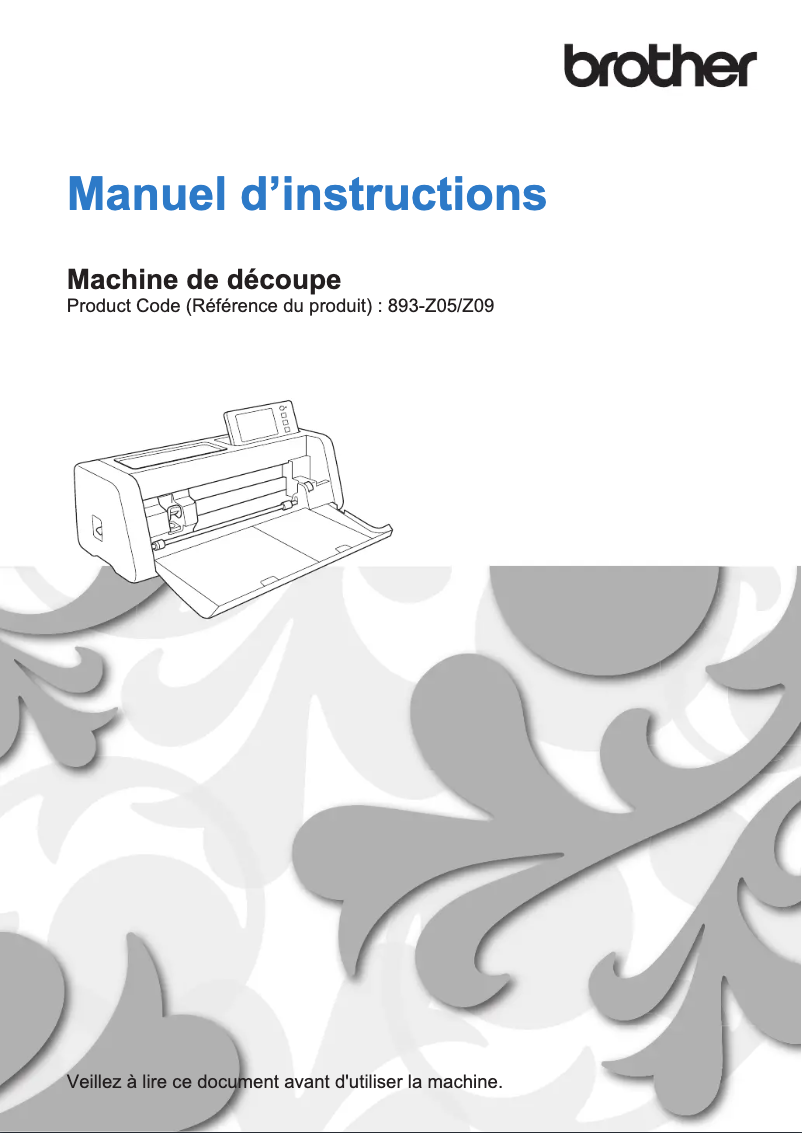 Page 1 of the manual User Manual Brother SDX950