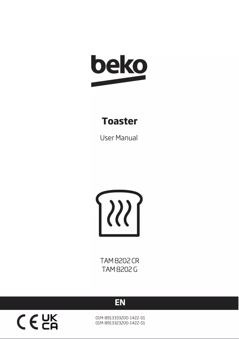 Page 1 of the manual User Manual Beko TAM8202CR