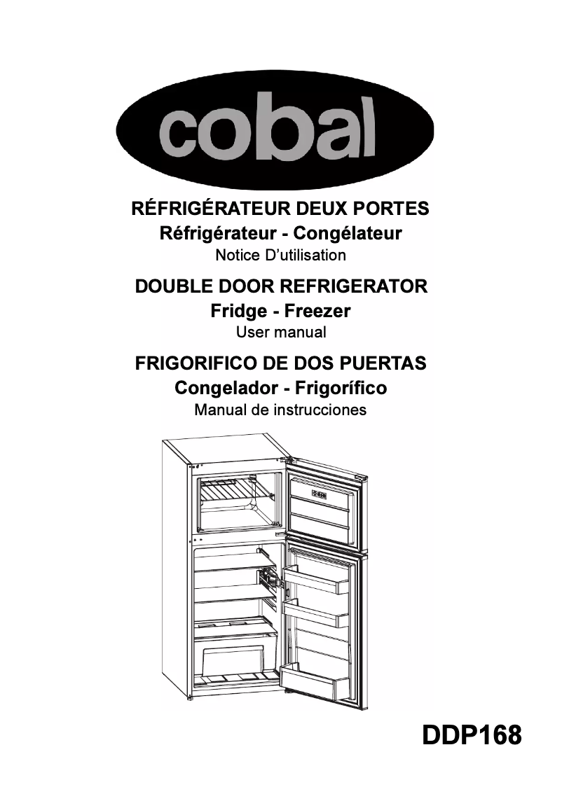 Page 1 of the manual User Manual Cobal DDP168