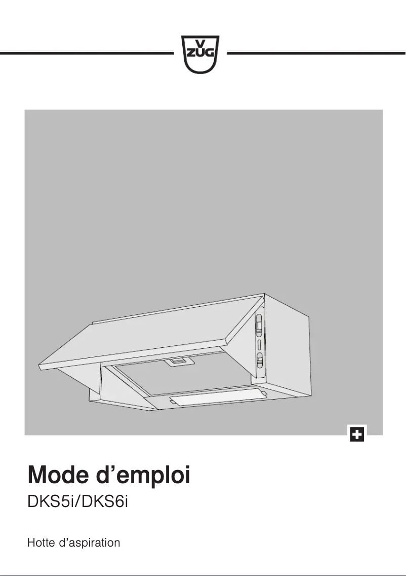 Page 1 of the manual User Manual V-Zug DKS6in