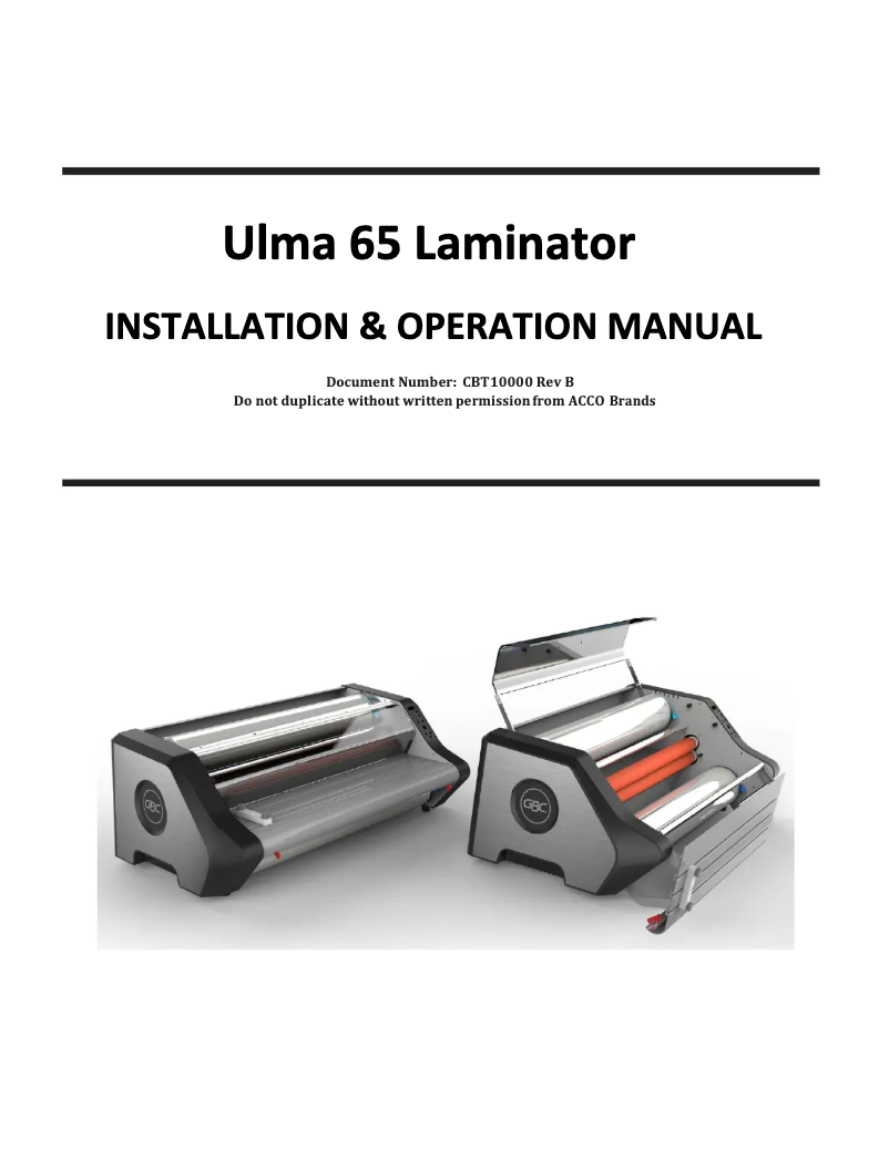 First page image of the manual for Ultima 65