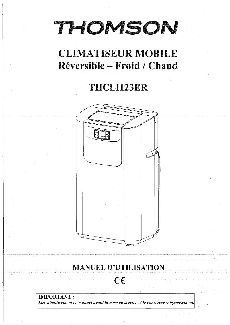 Page 1 of the manual User Manual Thomson THCLI123ER