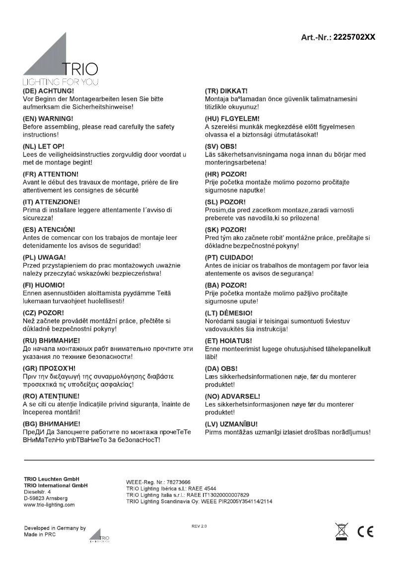 First page image of the manual for Element 222570231