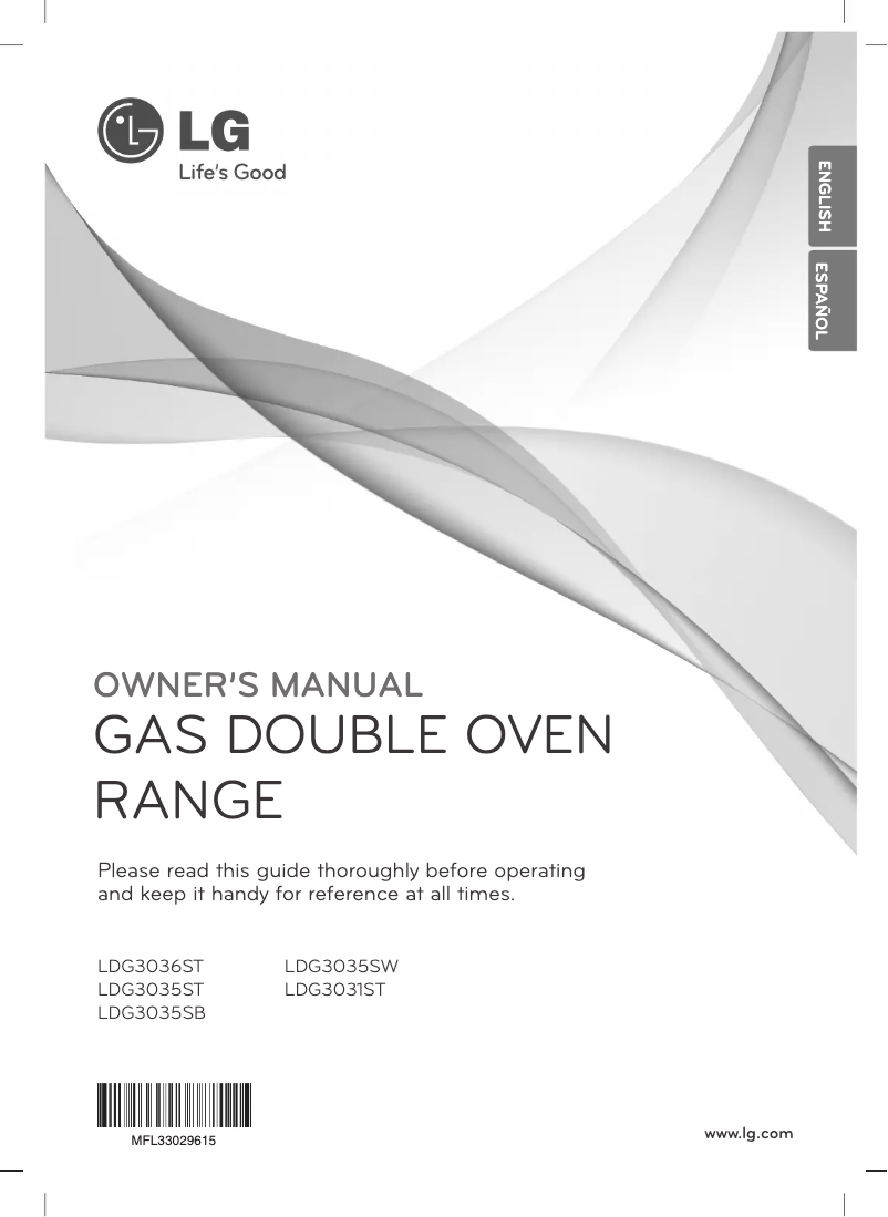Page 1 of the manual Use and Maintenance Manual LG LDG3031ST