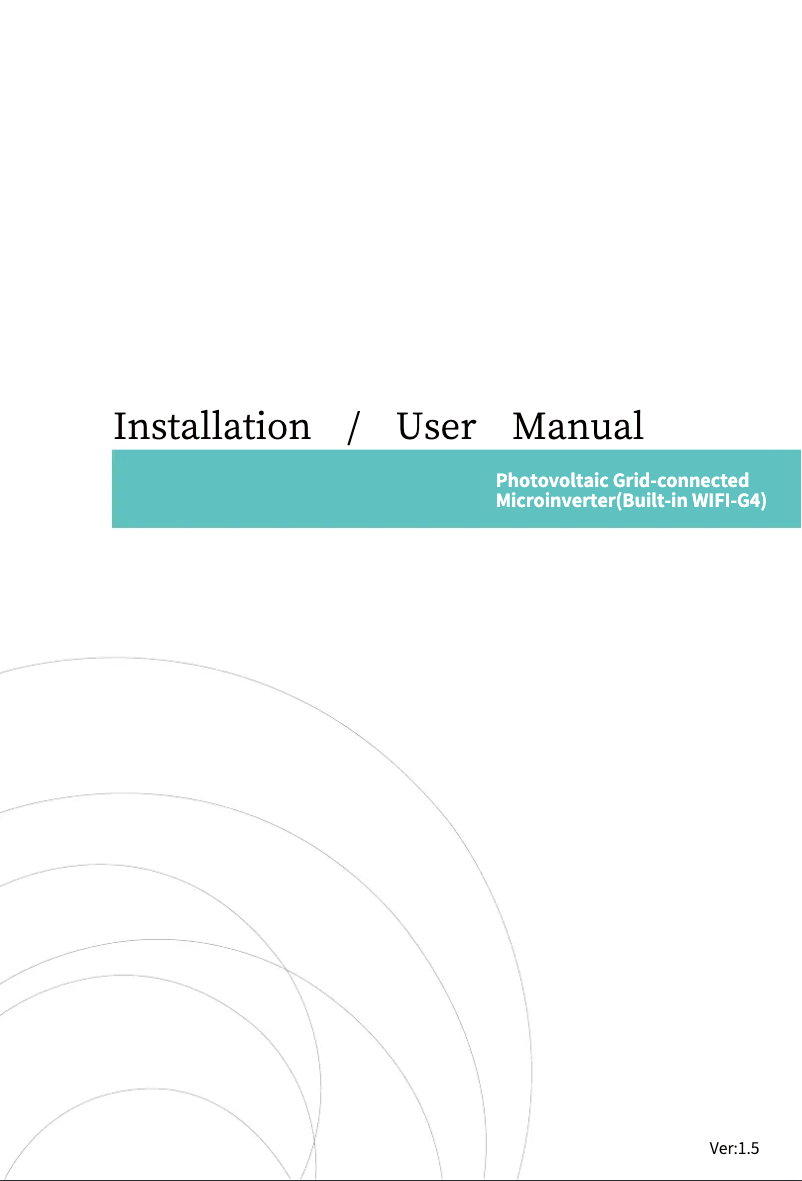 Page 1 of the manual User Manual Deye SUN-M40G4-EU-Q0