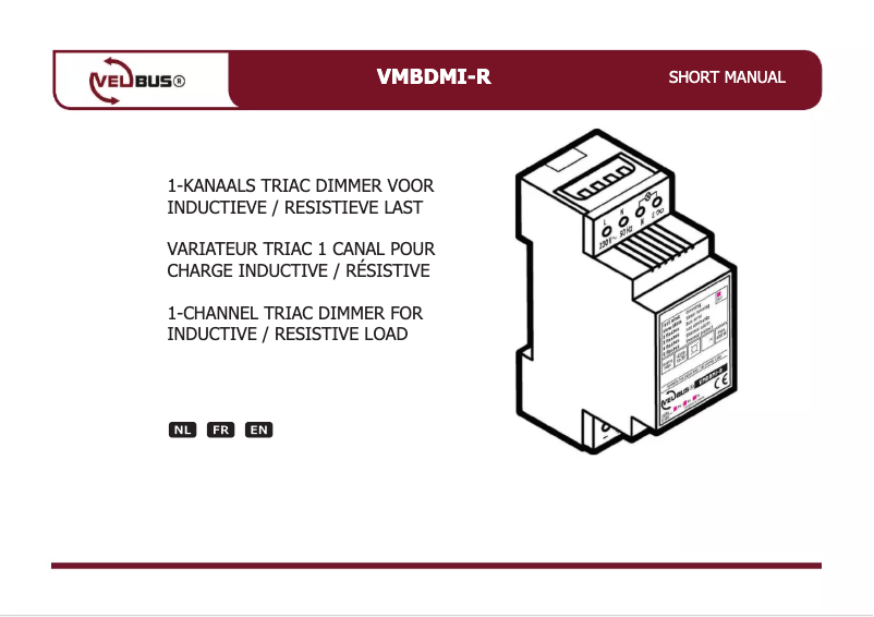 First page image of the manual for VMBDMI-R