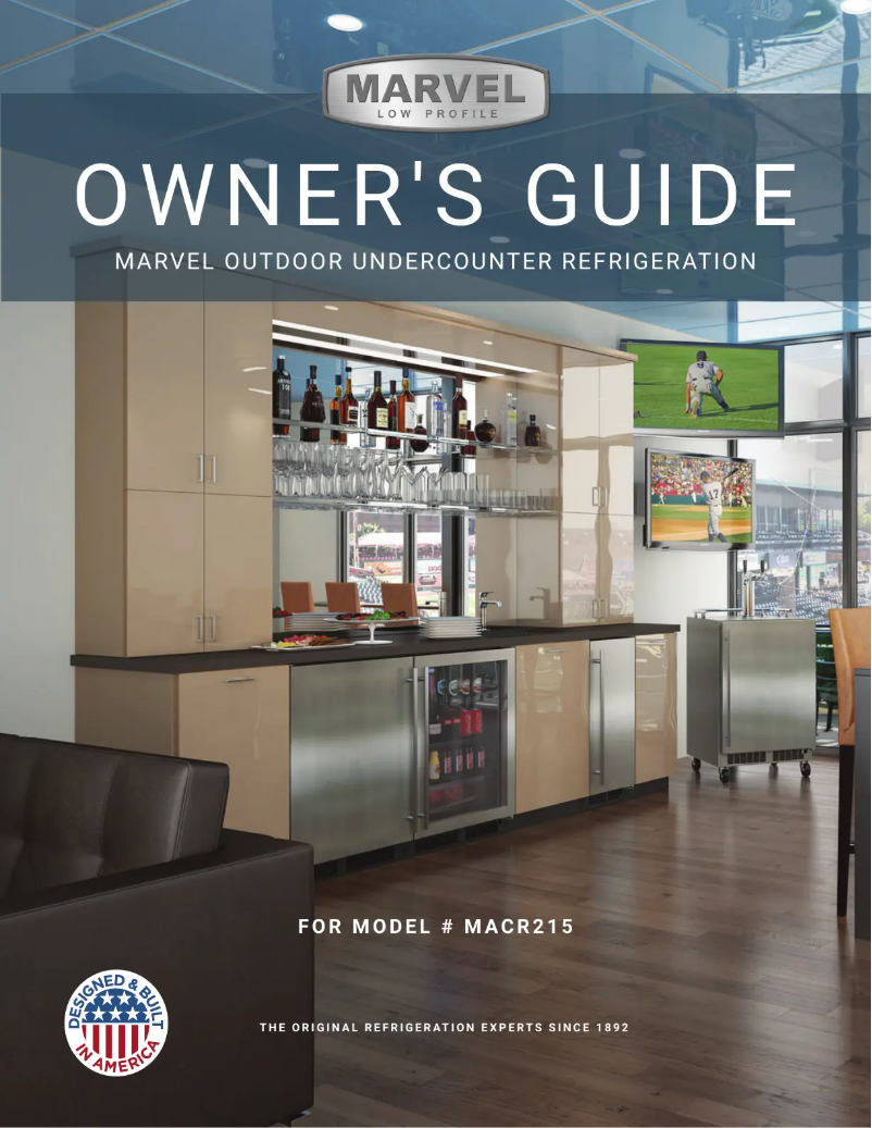 First page image of the manual for MACR215SS01A