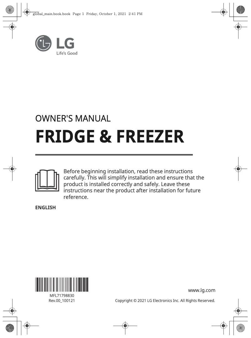 First page image of the manual for GS-B6432WB