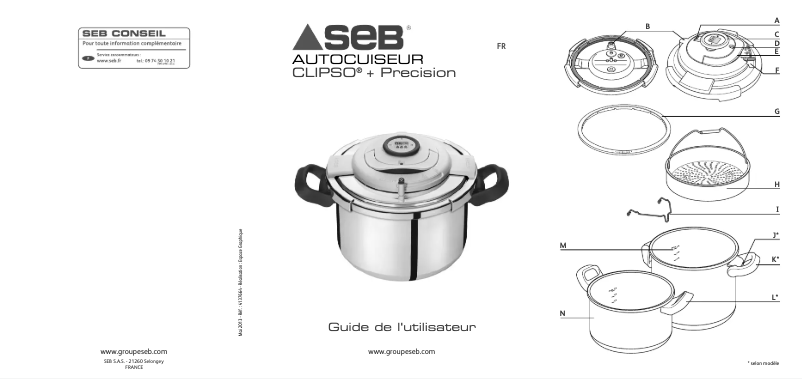 Page 1 of the manual User Manual SEB P4400600