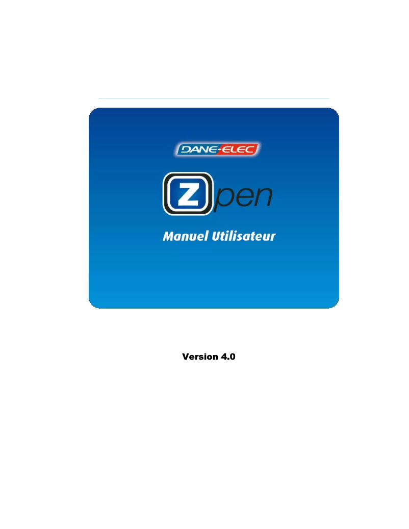 First page image of the manual for Zpen