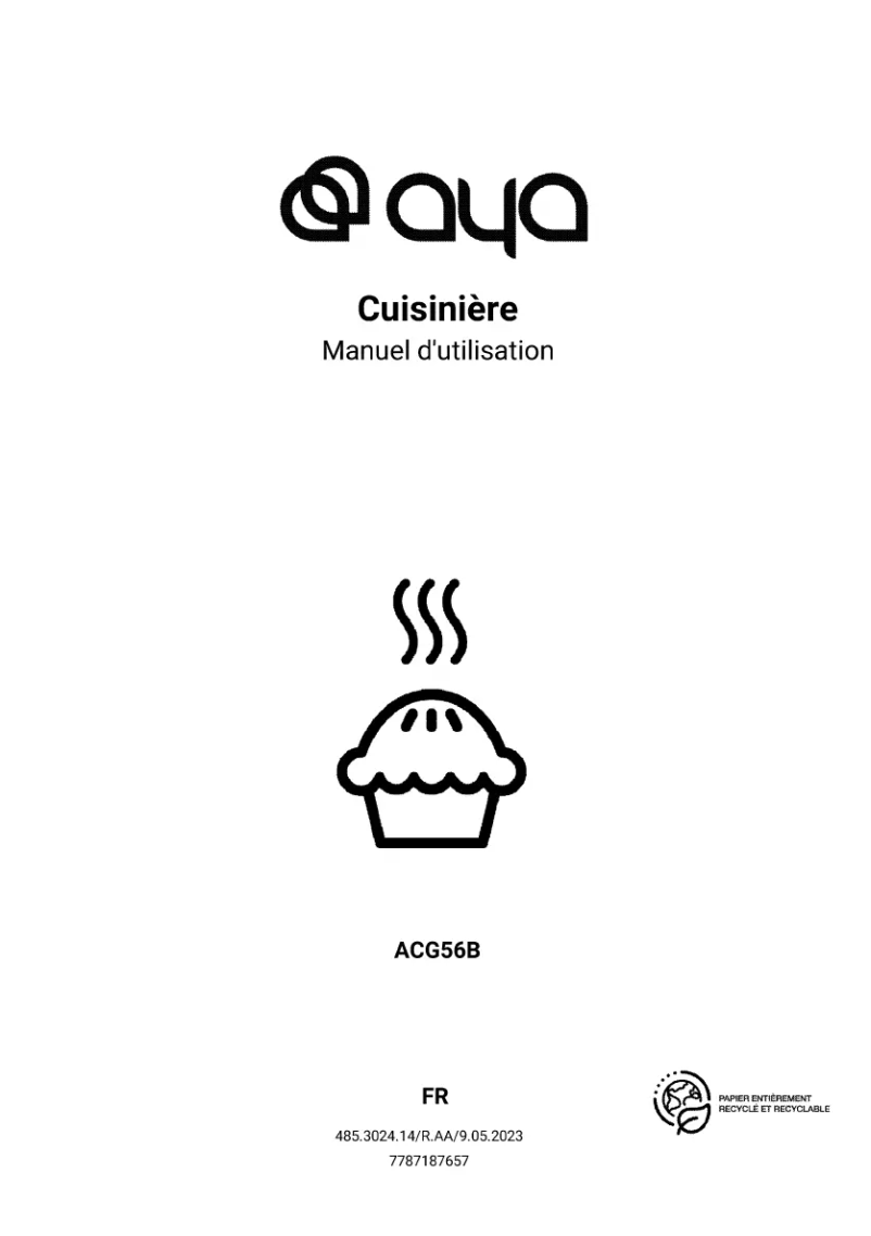 Page 1 of the manual User Manual AYA ACG56B