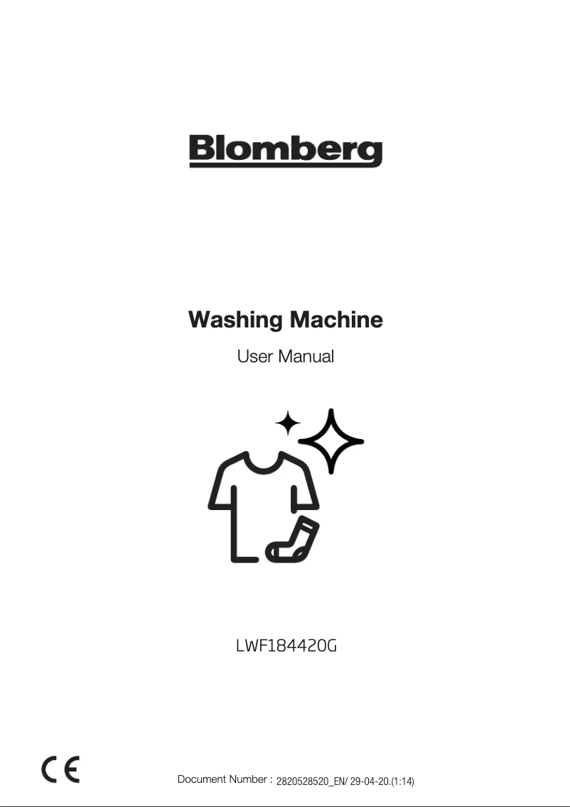 Page 1 of the manual User Manual Blomberg LWF184420G