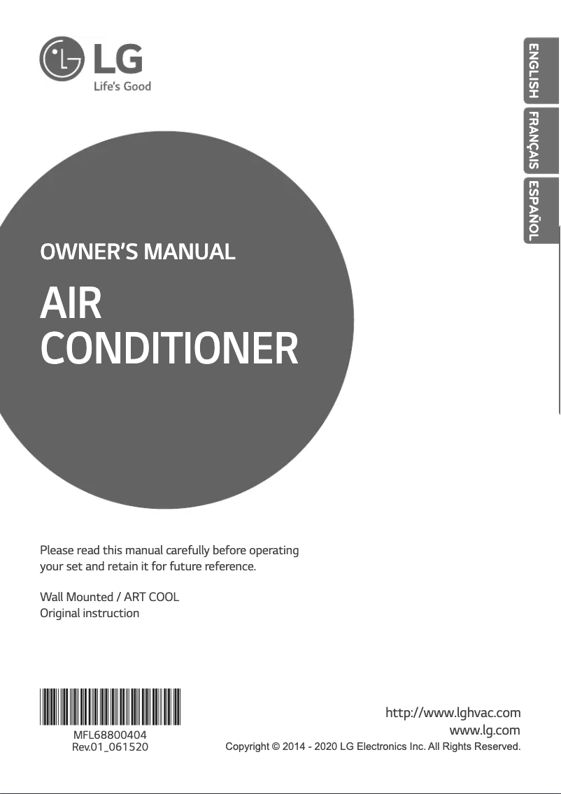 First page image of the manual for ARNU183SCL4