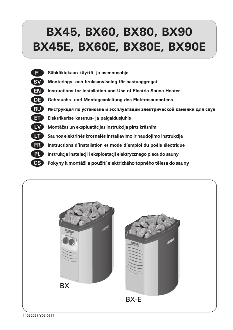 First page image of the manual for Vega Lux BX60