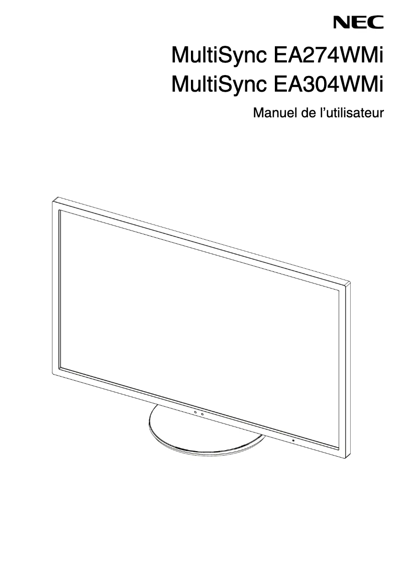 First page image of the manual for EA304WMi