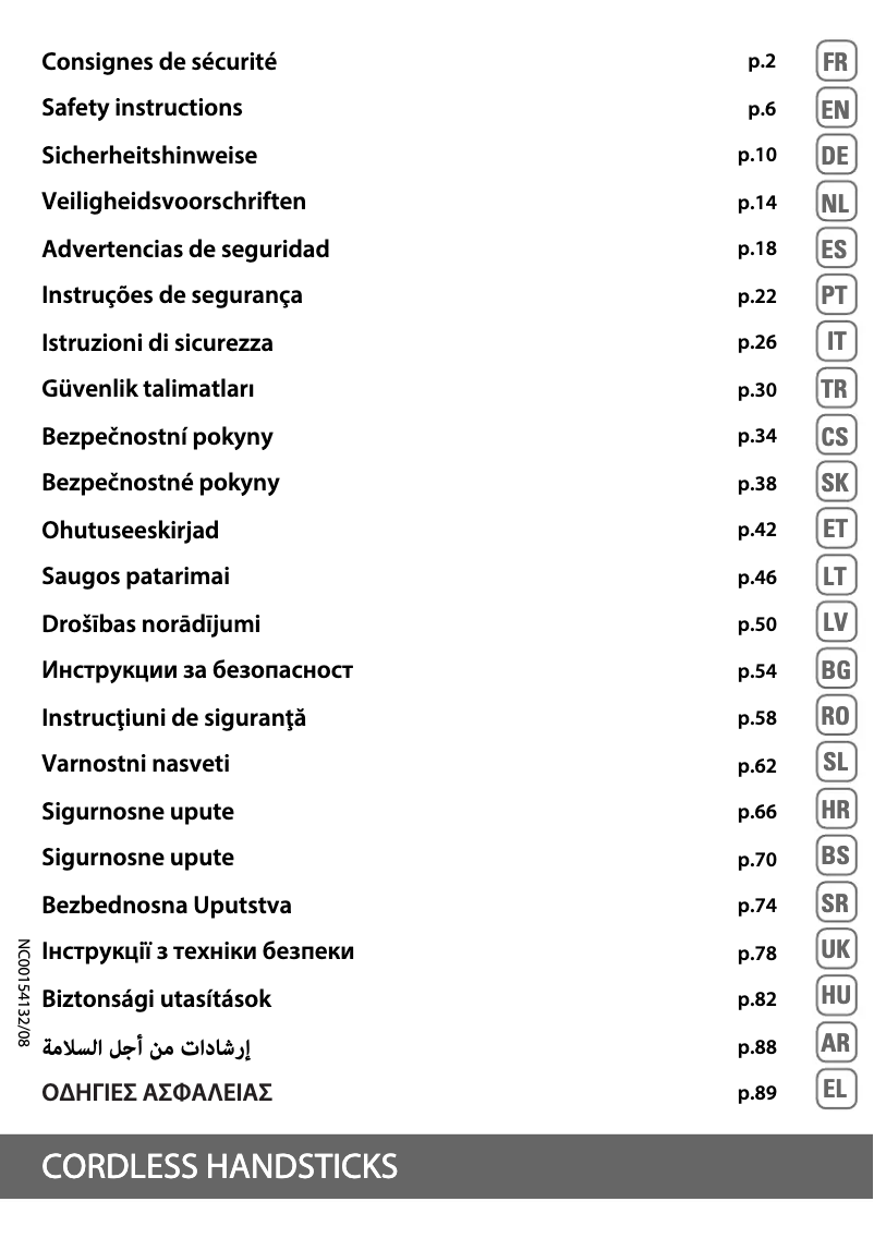 Page 1 of the manual User Manual Rowenta X-Pert 3.60 RH6921