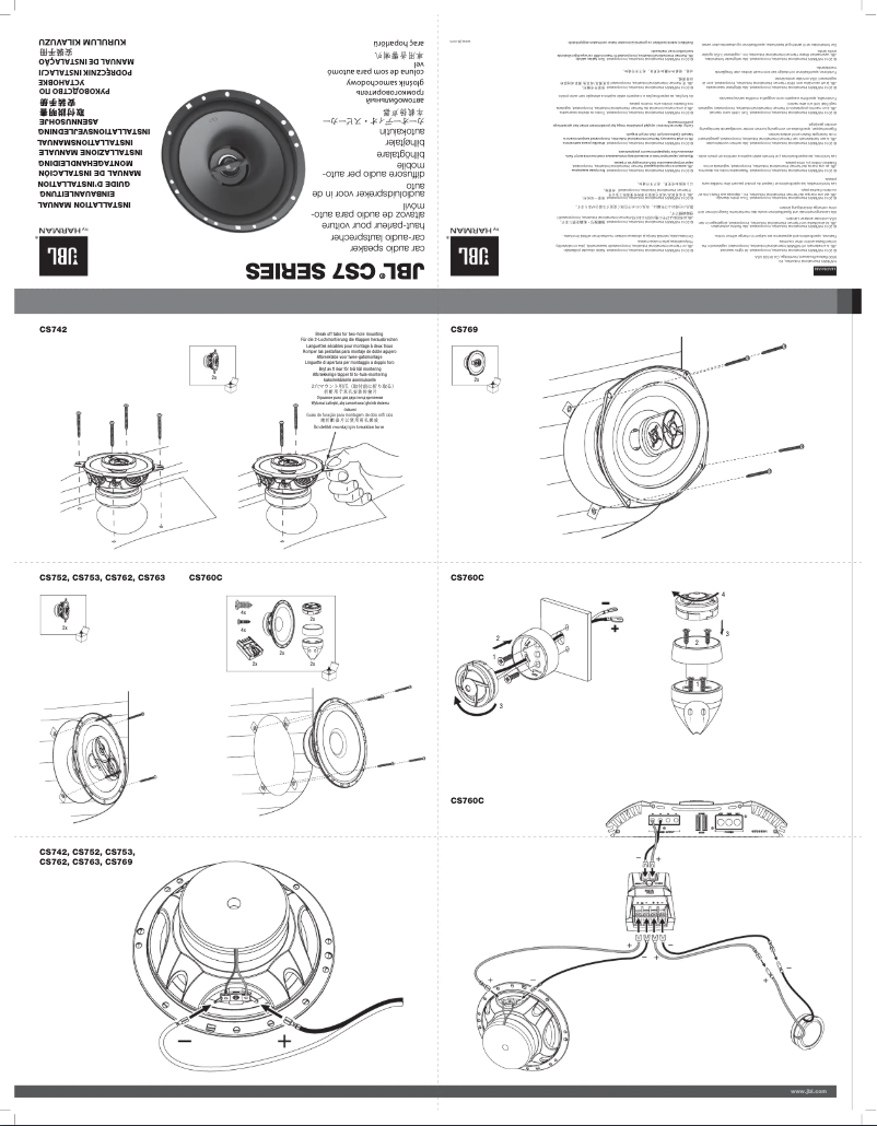 First page image of the manual for CS760C