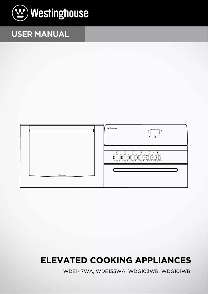 First page image of the manual for WDG103WB